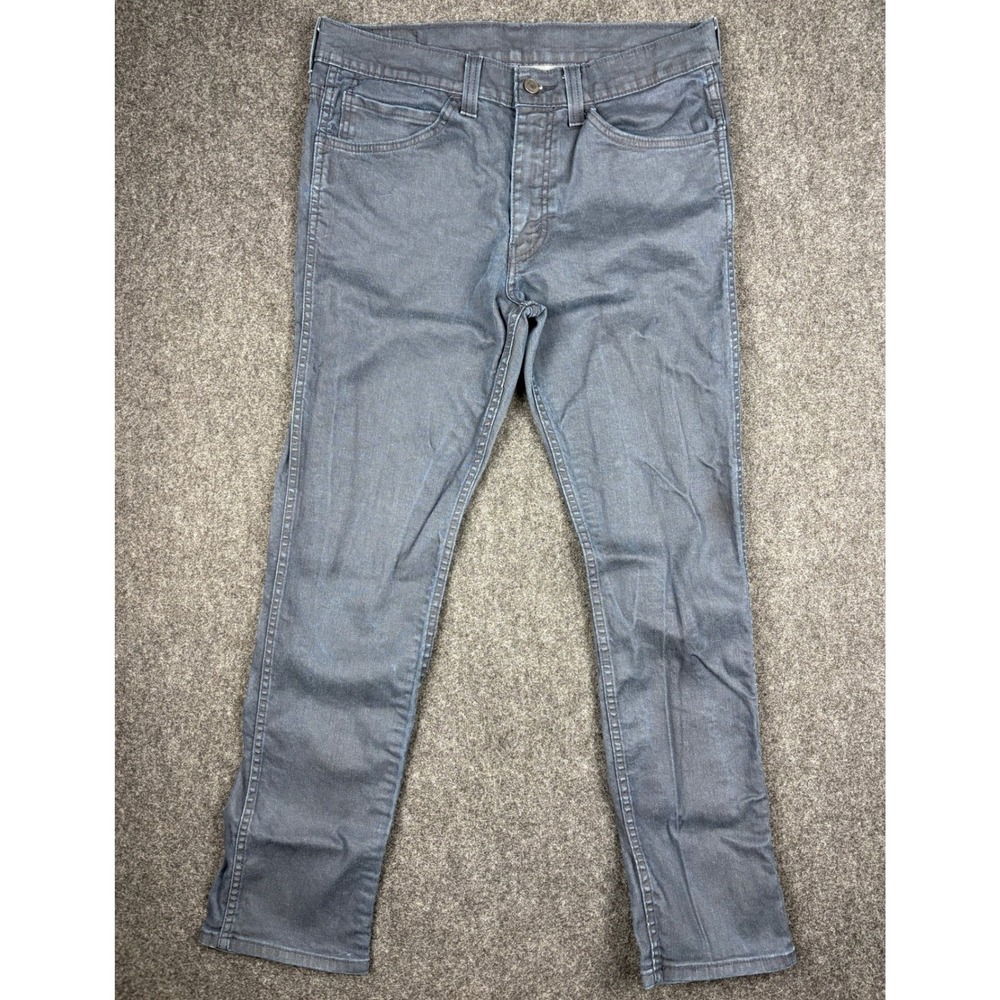 Levis 511 Slim Fit Gray Jeans Mens W34 L30 Charcoal Denim Pants Fits 31x28